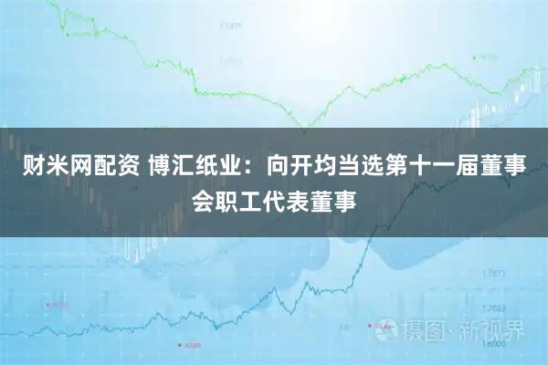 财米网配资 博汇纸业：向开均当选第十一届董事会职工代表董事